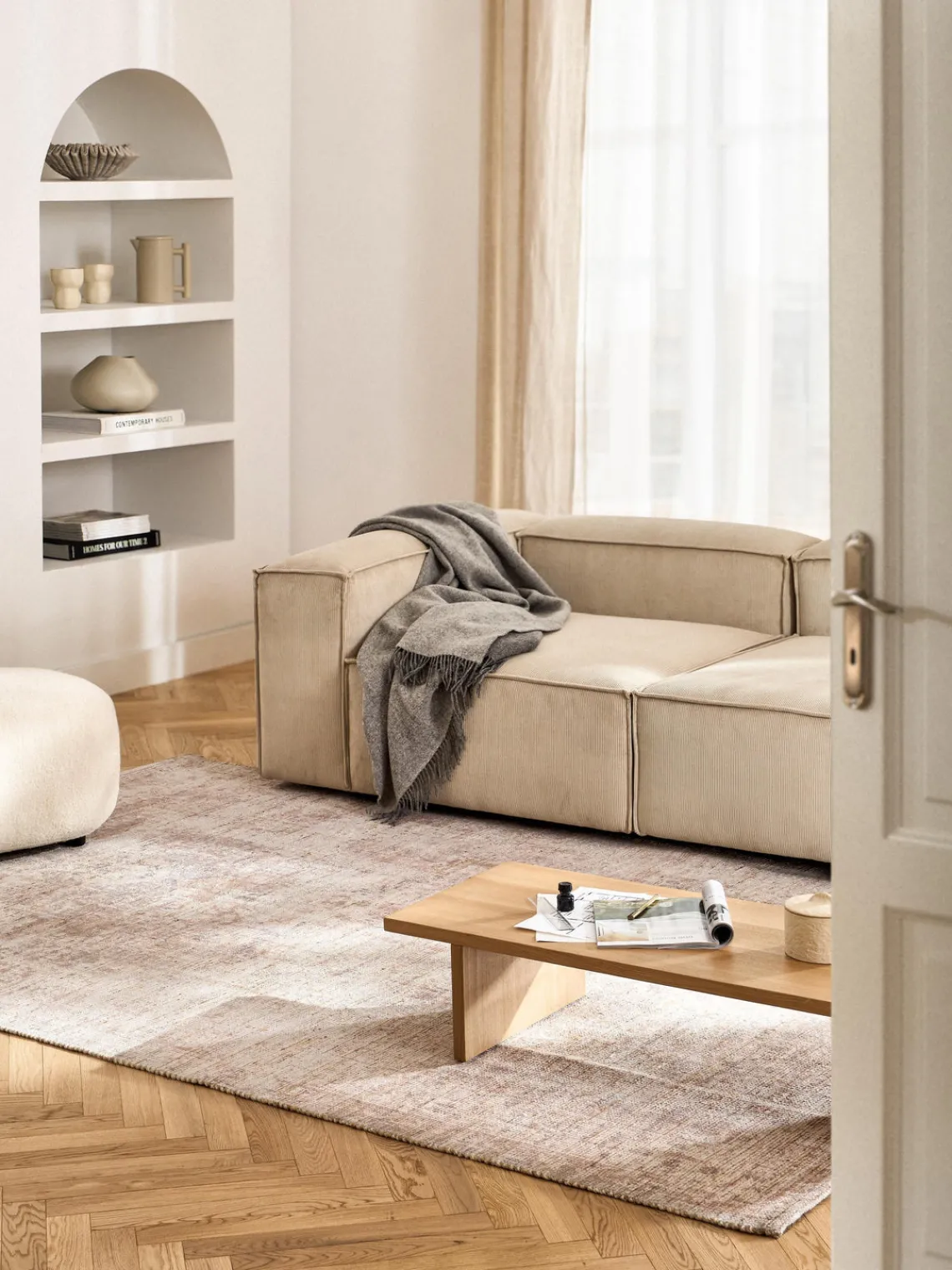 Westwing Collection Alfombra de pelo corto Alisha