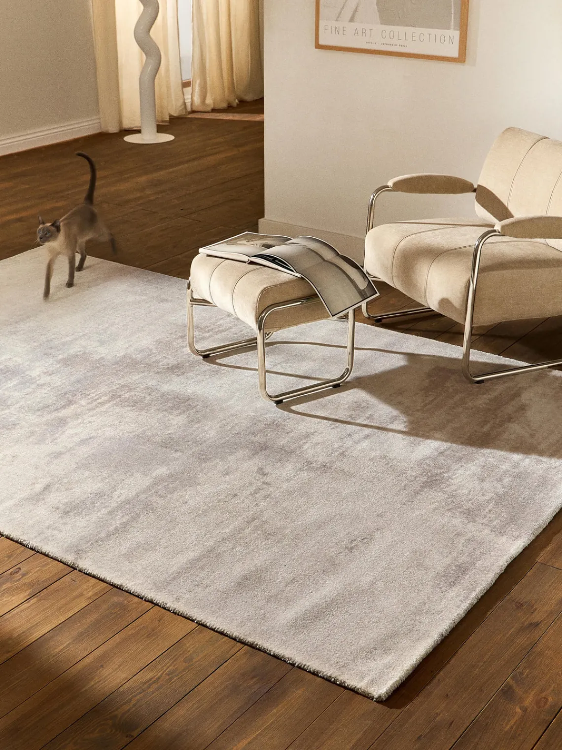 Westwing Collection Alfombra de pelo corto Aviva