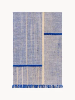 Louis de Poortere Alfombra de pelo corto con flecos diseño Folkform Monochrome