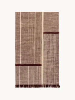 Louis de Poortere Alfombra de pelo corto con flecos diseño Folkform Monochrome^ Rectangular|Alfombras Rectangulares