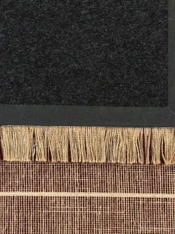Louis de Poortere Alfombra de pelo corto con flecos diseño Folkform Monochrome^ Rectangular|Alfombras Rectangulares