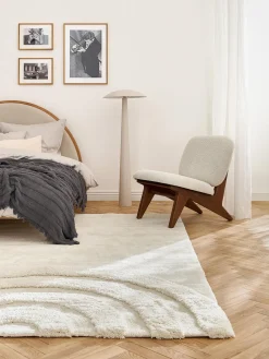 Westwing Collection Alfombra de pelo largo texturizada Rubbie