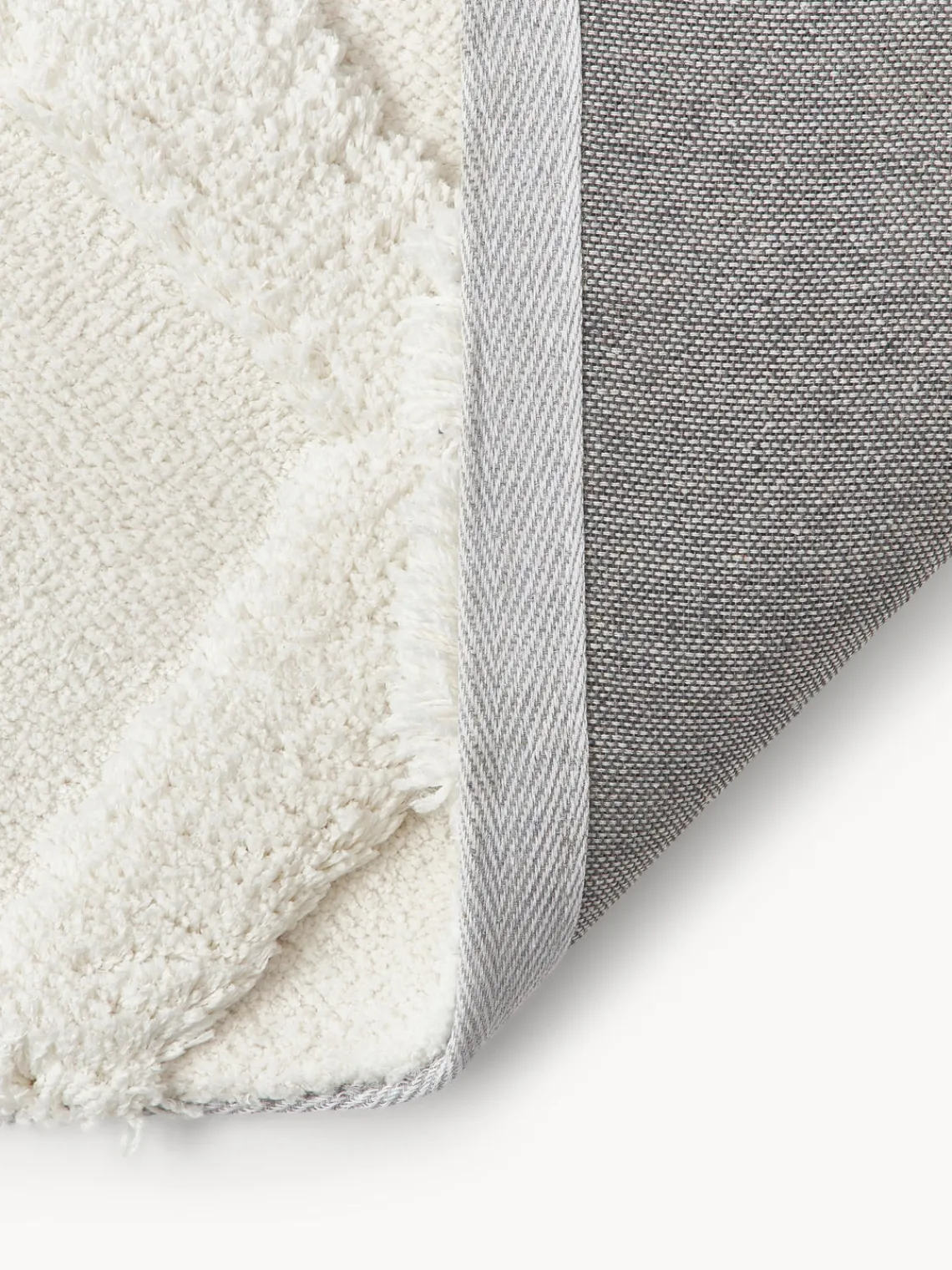 Westwing Collection Alfombra de pelo largo texturizada Magda