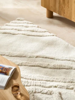 Westwing Collection Alfombra de pelo largo texturizada Magda