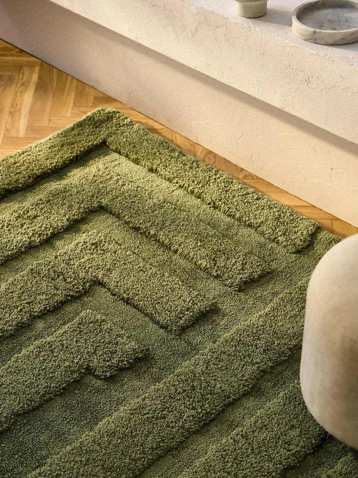 Westwing Collection Alfombra de pelo largo texturizada Genève^ Rectangular|Alfombras Rectangulares