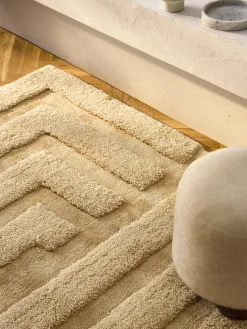 Westwing Collection Alfombra de pelo largo texturizada Genève^ Rectangular|Alfombras Rectangulares