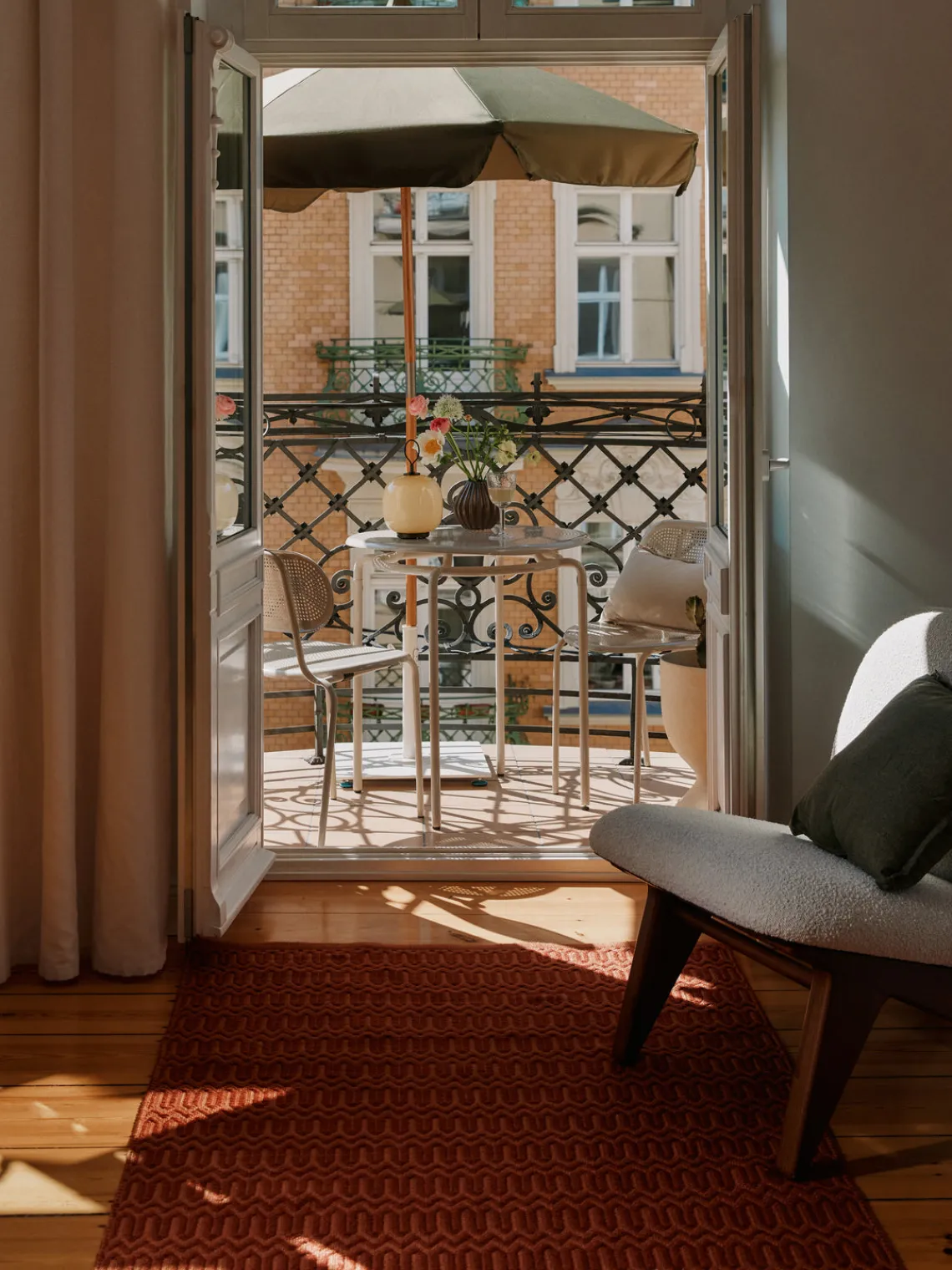 Westwing Collection Alfombra exterior artesanal con estampado geométrico Rune^ Alfombras De Exterior|Alfombras De Exterior