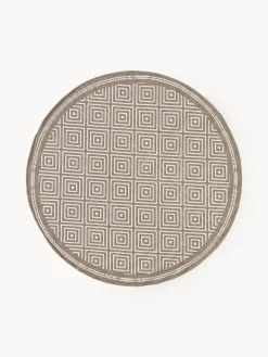 Westwing Collection Alfombra exterior reversible redonda en rombos Reddy^ Alfombras De Exterior|Alfombras De Exterior