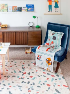 Lorena Canals Alfombra infantil artesanal Terrazzo, lavable^Niños Decoración Infantil|Alfombras Infantiles