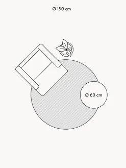 Niños Lorena Canals Alfombra infantil redonda con letras de diseño ABC