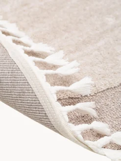 Niños benuta Alfombra infantil redonda texturizada con borlas Momo