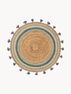benuta Alfombra infantil redonda artesanal de yute Lovis^Niños Decoración Infantil|Alfombras Infantiles