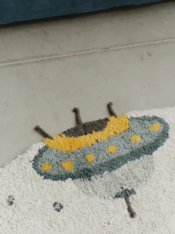 Niños Lorena Canals Alfombra infantil redonda lavable Interstellar Journey