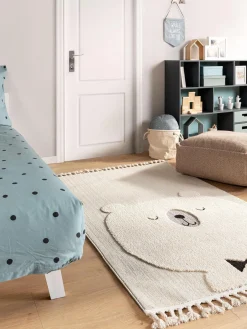 benuta Alfombra infantil texturizada con borlas Momo^Niños Decoración Infantil|Alfombras Infantiles