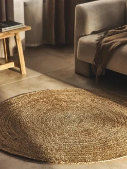 Westwing Collection Alfombra redonda artesanal de yute Sharmila