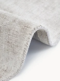 Westwing Collection Alfombra redonda artesanal de viscosa Jane