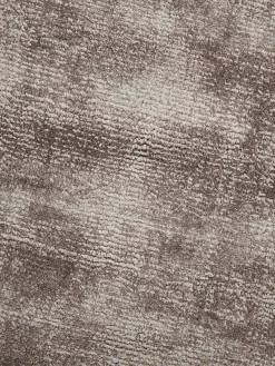 Westwing Collection Alfombra redonda artesanal de viscosa Jane