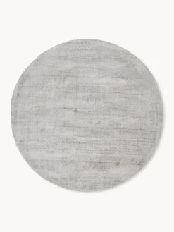 Westwing Collection Alfombra redonda artesanal de viscosa Jane^ Redonda|Alfombras Rectangulares