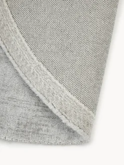 Westwing Collection Alfombra redonda artesanal de viscosa Jane^ Redonda|Alfombras Rectangulares