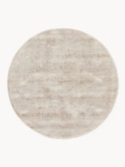 Westwing Collection Alfombra redonda artesanal de viscosa Jane^ Redonda|Alfombras Rectangulares
