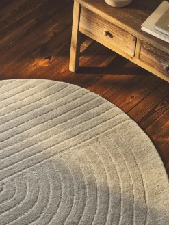 Westwing Collection Alfombra redonda artesanal de lana Mason^ Redonda|Alfombras Rectangulares