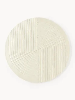 Westwing Collection Alfombra redonda artesanal de lana Mason^ Redonda|Alfombras Rectangulares