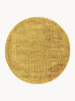 Westwing Collection Alfombra redonda artesanal de viscosa Jane^ Redonda|Alfombras Rectangulares