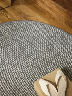 Westwing Collection Alfombra redonda artesanal de lana Amaro