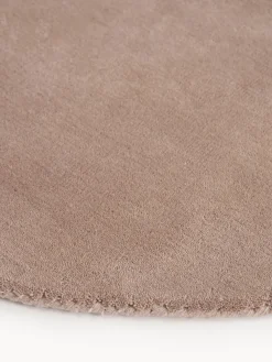 Westwing Collection Alfombra redonda artesanal de lana Zayne