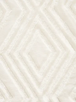 Westwing Collection Alfombra redonda de algodón texturizada Ziggy^ Redonda|Alfombras Rectangulares