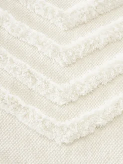 Westwing Collection Alfombra redonda de algodón texturizada Ziggy^ Redonda|Alfombras Rectangulares