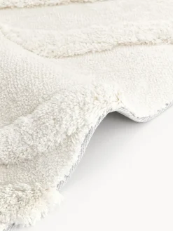 Westwing Collection Alfombra redonda de pelo largo texturizada Magda