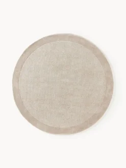 Westwing Collection Alfombra redonda de pelo corto Kari^ Redonda|Alfombras Rectangulares