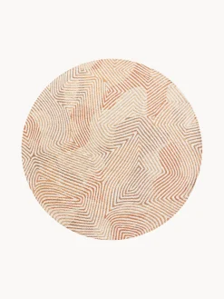 Louis de Poortere Alfombra redonda de tejido plano Coral