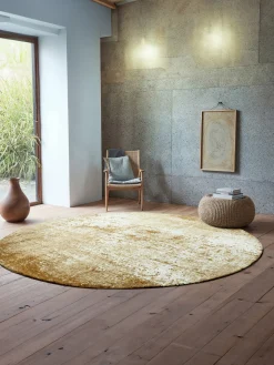 Louis de Poortere Alfombra redonda de tejido plano jacquard Virgin Land