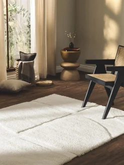 Westwing Collection Alfombra texturizada de pelo largo Jade^ Rectangular|Alfombras Rectangulares