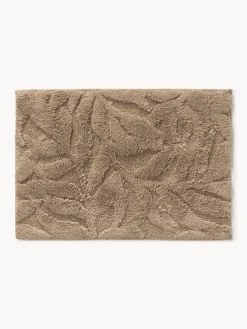 Westwing Collection Alfombrilla de baño antideslizante con diseño en relieve Leaf^ Alfombras De Baño|Mantas