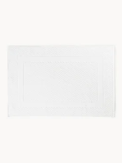 Westwing Collection Alfombrilla de baño antideslizante con estampado de panal Katharina