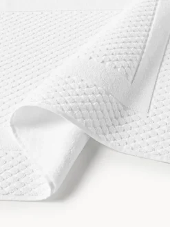 Westwing Collection Alfombrilla de baño antideslizante con estampado de panal Katharina