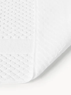 Westwing Collection Alfombrilla de baño antideslizante con estampado de panal Katharina