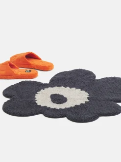 Marimekko Alfombrilla de baño de algodón antideslizante Unikko^ Alfombras De Baño|Mantas