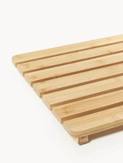 Westwing Collection Alfombrilla de baño de bambú Kit