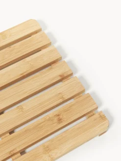 Westwing Collection Alfombrilla de baño de bambú Kit