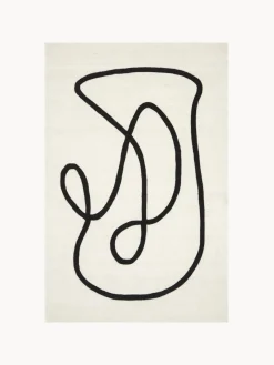 Westwing Collection Alfrombra artesanal de lana Line^ Rectangular|Alfombras Rectangulares