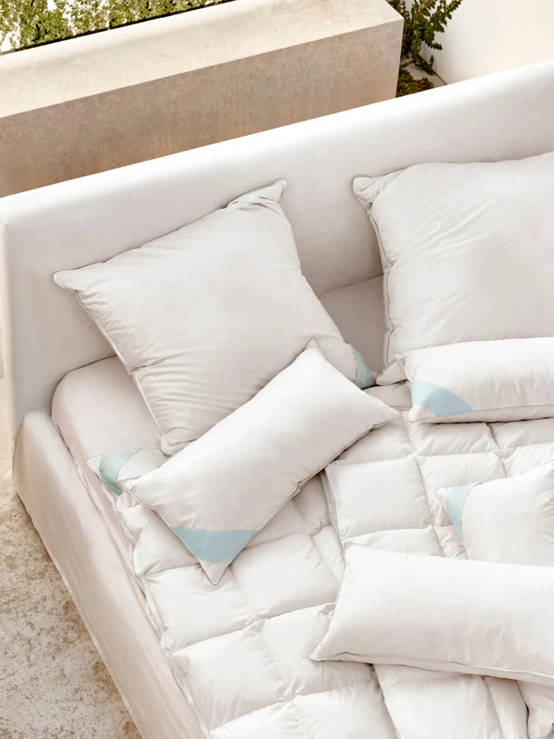 Westwing Collection Almohada Komfort, firmeza media^ Mantas|Almohadas