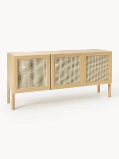 Westwing Collection Aparador de madera de roble con tejido vienés Jolie^ Aparadores