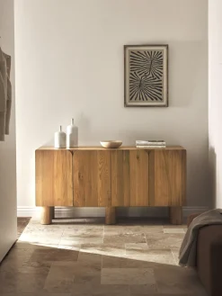 Westwing Collection Aparador de madera de roble Cadi