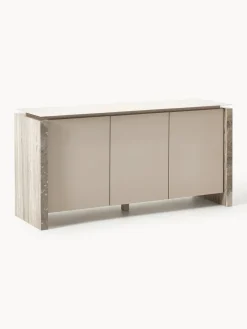 Westwing Collection Aparador de mármol y metal Bruce