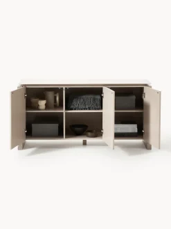 Westwing Collection Aparador de mármol y metal Bruce