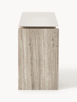 Westwing Collection Aparador de mármol y metal Bruce